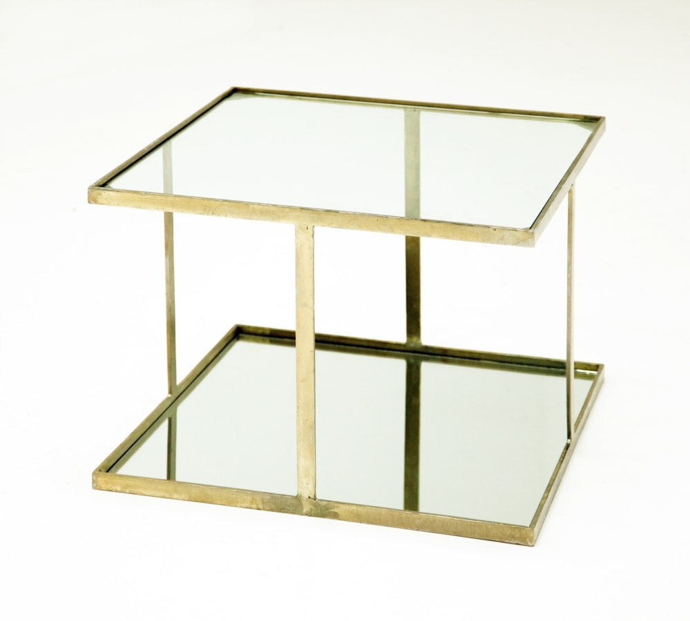 Gold and Mirrored Coffee Table
