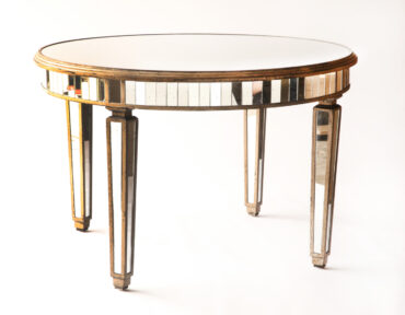 ROUND MIRRORED TABLE
