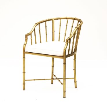 Brass Bamboo Arm Chair