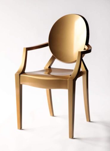 Gold Arm Chair | Event Decor Rentals in Dallas Texas