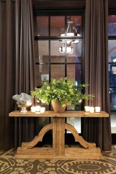 Tuscany Console Table at Hotel Emma | Cloche Events