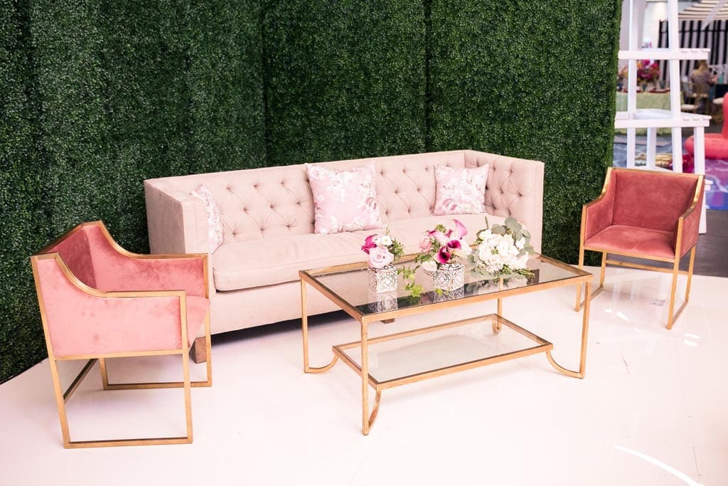 The Knot Experience Dallas with Perch Decor Furniture Rentals