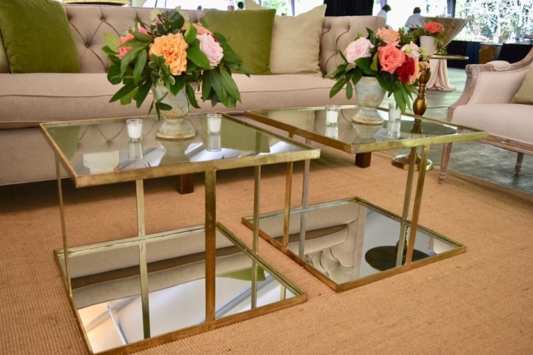 Gold and Mirrored Coffee Table - Perch Decor