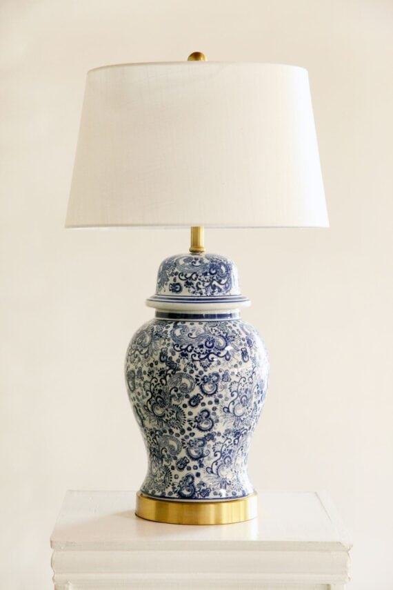 Ginger Jar Lamp Perch Decor