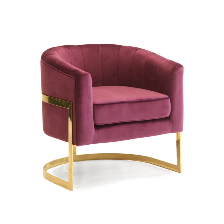 Channing Chair- Eggplant