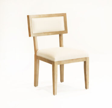 Charles Dining Chair | Perch Event Decor Rental | Luxury Furniture Rentals in Dallas texas | Neutral Linen and Wood Chair for Weddings and Events Modern and Chic
