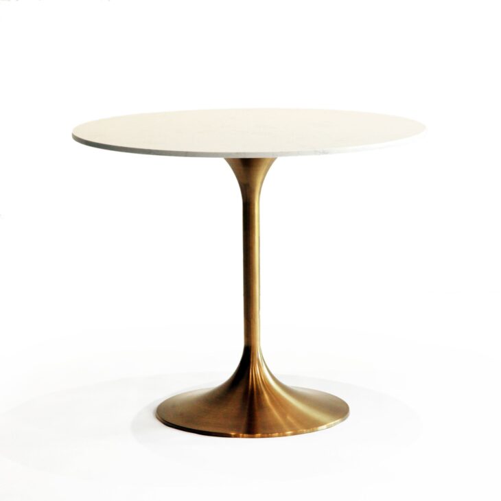 MARBLE AND GOLD BISTRO TABLE