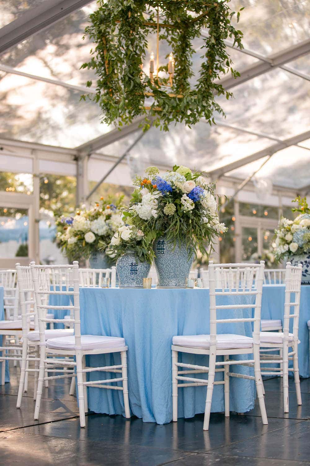 Wedding Venue with chairs and table