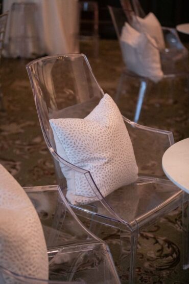 Sky Ghost Chair with Ivory 004 at Dallas Country Club Wedding | Kirstin Rose Events