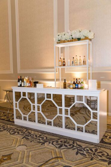 Nantucket Bar Facade with White Shelf | Haylie Paige Events at The Adolphus