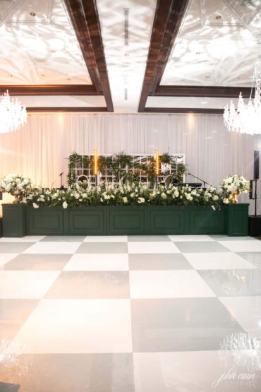 Hamilton Stage Facade at the Dallas Country Club | Kirstin Rose Events | Three Branches Floral