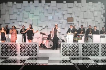 Riviera Stage Facade with custom insert at The Four Seasons Las Colinas | Jordan Kahn Music Company Showcase