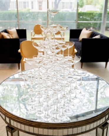 Round Mirrored Table