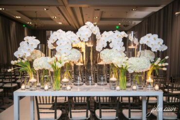 White Communal Table at The Ritz Carlton | Branching Out Events