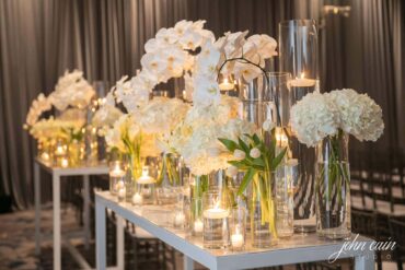 White Communal Table at The Ritz Carlton | Branching Out Events