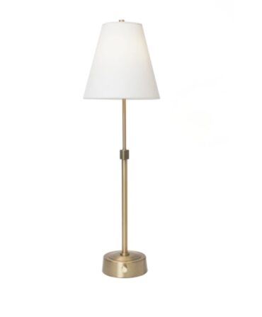 Gold Table Lamp | Rechargeable | Adjustable height and brightness | Cordless