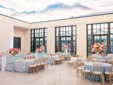 Madeline Banquettes with platforms at The George Bush Library | Sarabeth Events
