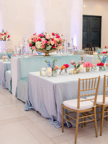 Madeline Banquettes with platforms at The George Bush Library | Sarabeth Events