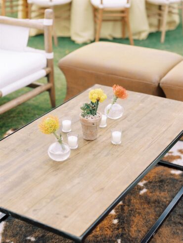 Natural Coffee Table at Brook Hollow Golf Club | Allison & Co Events