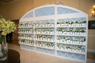 Lattice Display Shelf at Arlington Hall | Allday Events | Garden Gate Floral