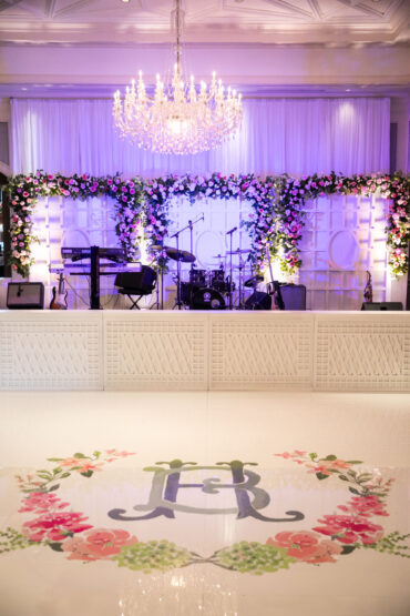 Lattice Stage Facade at Dallas Country Club | Park Cities Events | Three Branches Floral