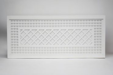 White Lattice Bar Facade