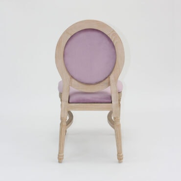 Edward Dining Chair with Lilac Velvet Cushion