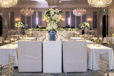 Lane Banquettes with Platform in between at Dallas Country Club | Park Cities Events