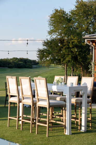 White Annie Communal Table with Arthur Barstools | Sweet Pea Events