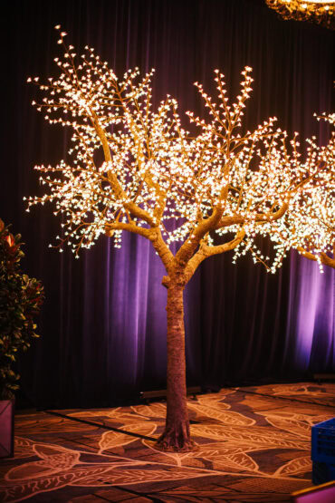 Light Up Tree with Octagon Carmel Bar at Omni PGA Frisco