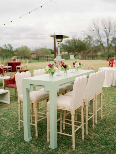 Annie Communal Table with Zoey Barstools | Sweet Pea Events