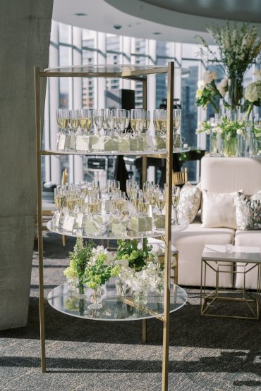 Round Display Shelf at Dallas Petroleum Club | Social Gracies