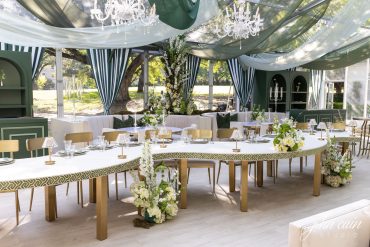 Bradley Serpentine Dining Tables with Custom Topper and Custom Trim with Talaber Dining Chairs at Arlington Hall Open House | Dr. Delphinium